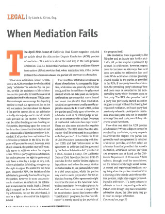 When Mediation Fails